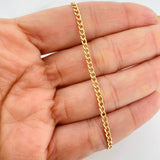 Pulso Cubano 1g / 7 3/4 in / 2.3mm Oro Amarillo 18K