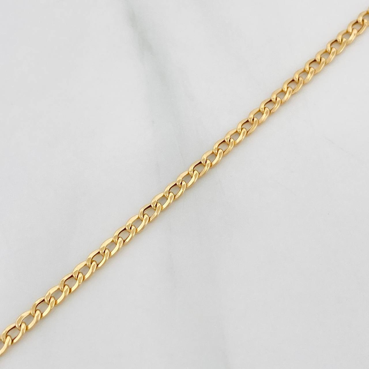 Pulso Cubano 1g / 7 3/4 in / 2.3mm Oro Amarillo 18K
