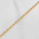 Pulso Cubano 0.8g / 7 3/4 in / 1.9mm Oro Amarillo 18K