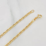 Pulso Cubano 0.8g / 7 3/4 in / 1.9mm Oro Amarillo 18K