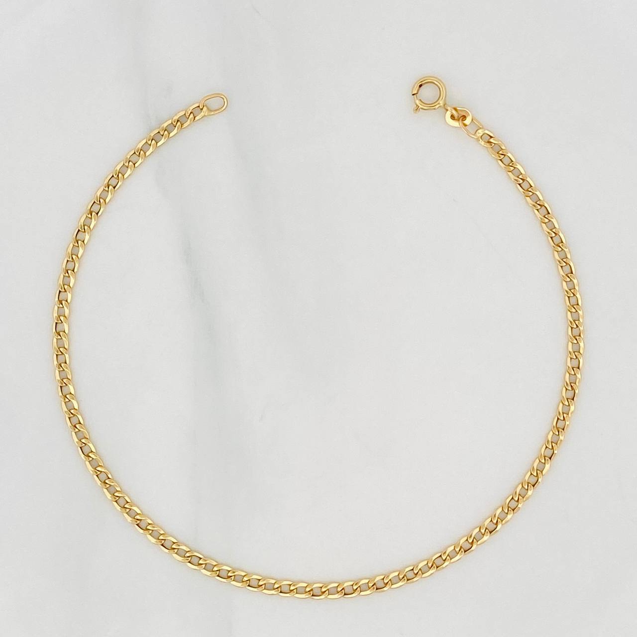 Pulso Cubano 1g / 7 3/4 in / 2.3mm Oro Amarillo 18K