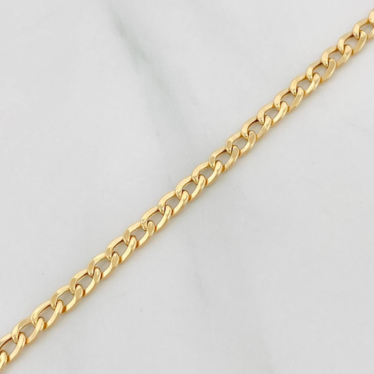 Pulso Cubano 1.55g / 7 3/4 in / 3.15mm Oro Amarillo 18K
