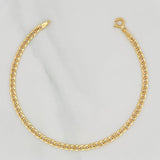 Pulso Cubano 1.55g / 7 3/4 in / 3.15mm Oro Amarillo 18K