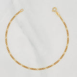 Pulso Figaro 0.7g / 7 1/2 in / 1.8mm Oro Amarillo 18K