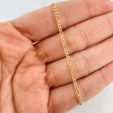 Pulso Figaro 0.65g / 7 1/2 in / 1.8mm Oro Amarillo 18K