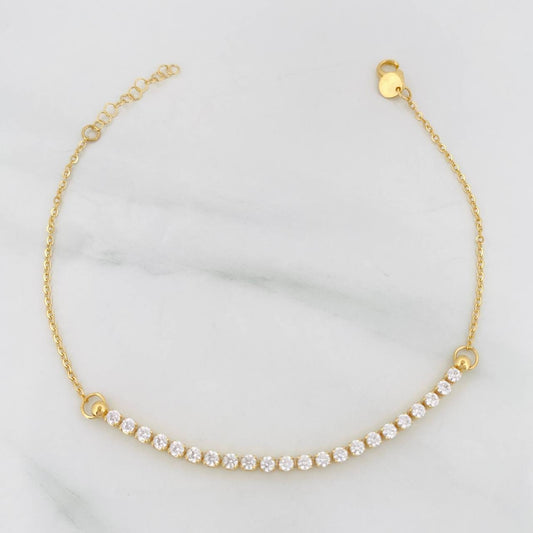 Classic Link Adjustable Tennis Bracelet 1.95g / 7 1/2 in - 6 3/4 in / 1.9mm Yellow Gold 18K