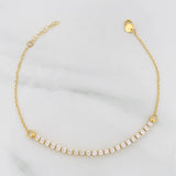 Pulso Modulable Tenis Aro Seguido 1.95g / 7 1/2 in - 6 3/4 in / 1.9mm Oro Amarillo 18K