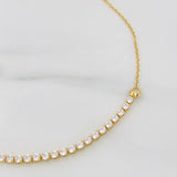 Pulso Modulable Tenis Aro Seguido 1.95g / 7 1/2 in - 6 3/4 in / 1.9mm Oro Amarillo 18K
