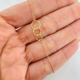 Bracelet Classic Link 1.3g / 6 3/4 in - 7 in / 1mm Yellow Gold 18K