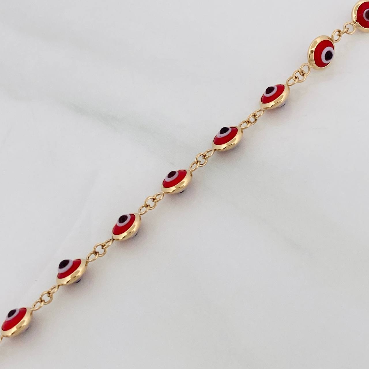 Pulso Ojo Turco 2.65g / 7 1/2 in / 2.1mm Oro Amarillo 18K