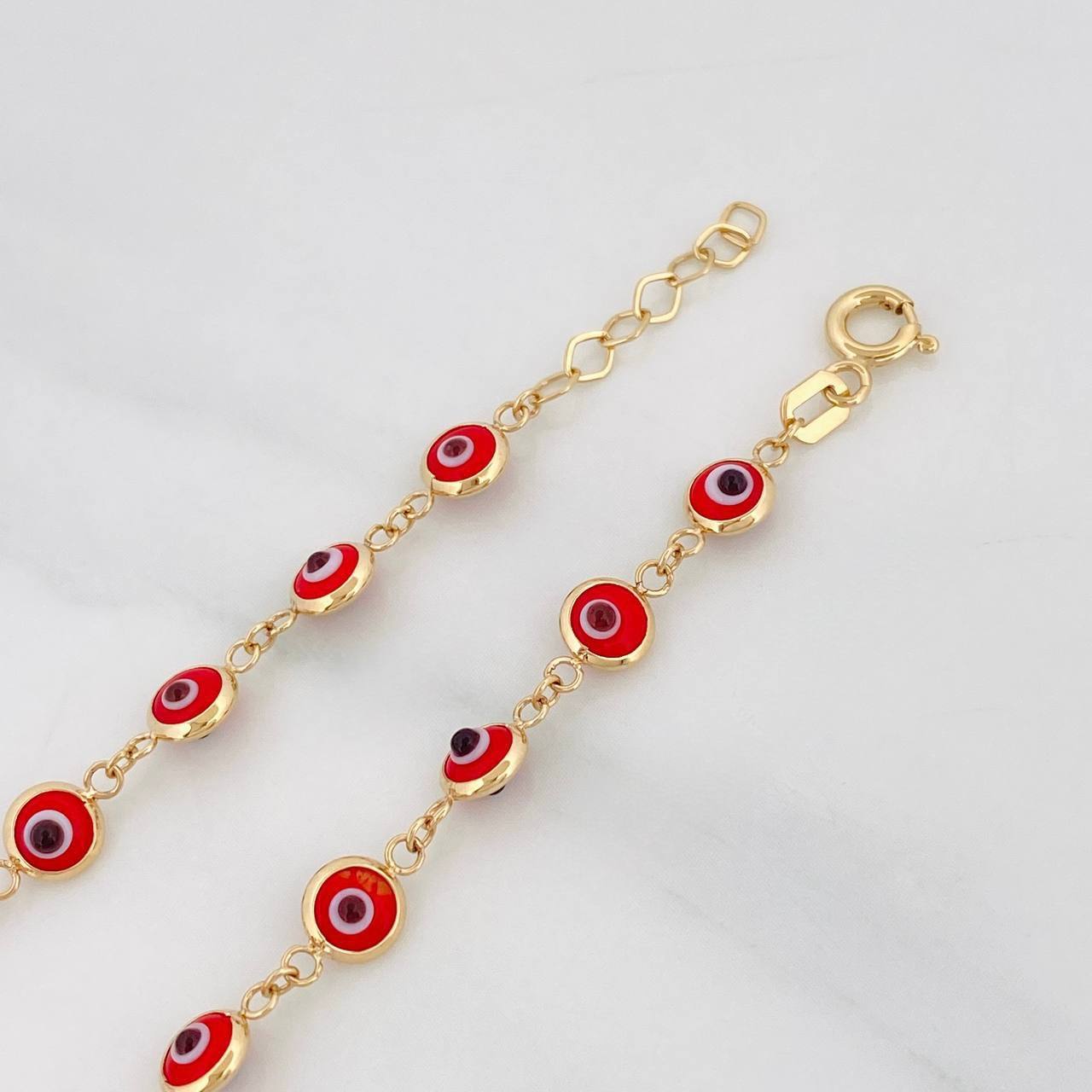Pulso Ojo Turco 2.65g / 7 1/2 in / 2.1mm Oro Amarillo 18K