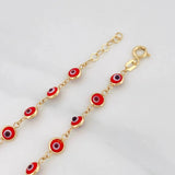 Pulso Modulable Ojo Turco 2.75g / 7 1/2 in - 6 3/4 in / 5mm Oro Amarillo 18K