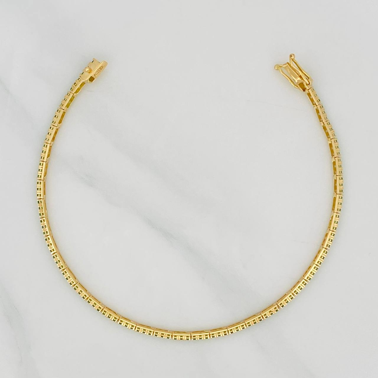 Tennis Bracelet 3.85g / 7 in / 1.8mm Yellow Gold 18K