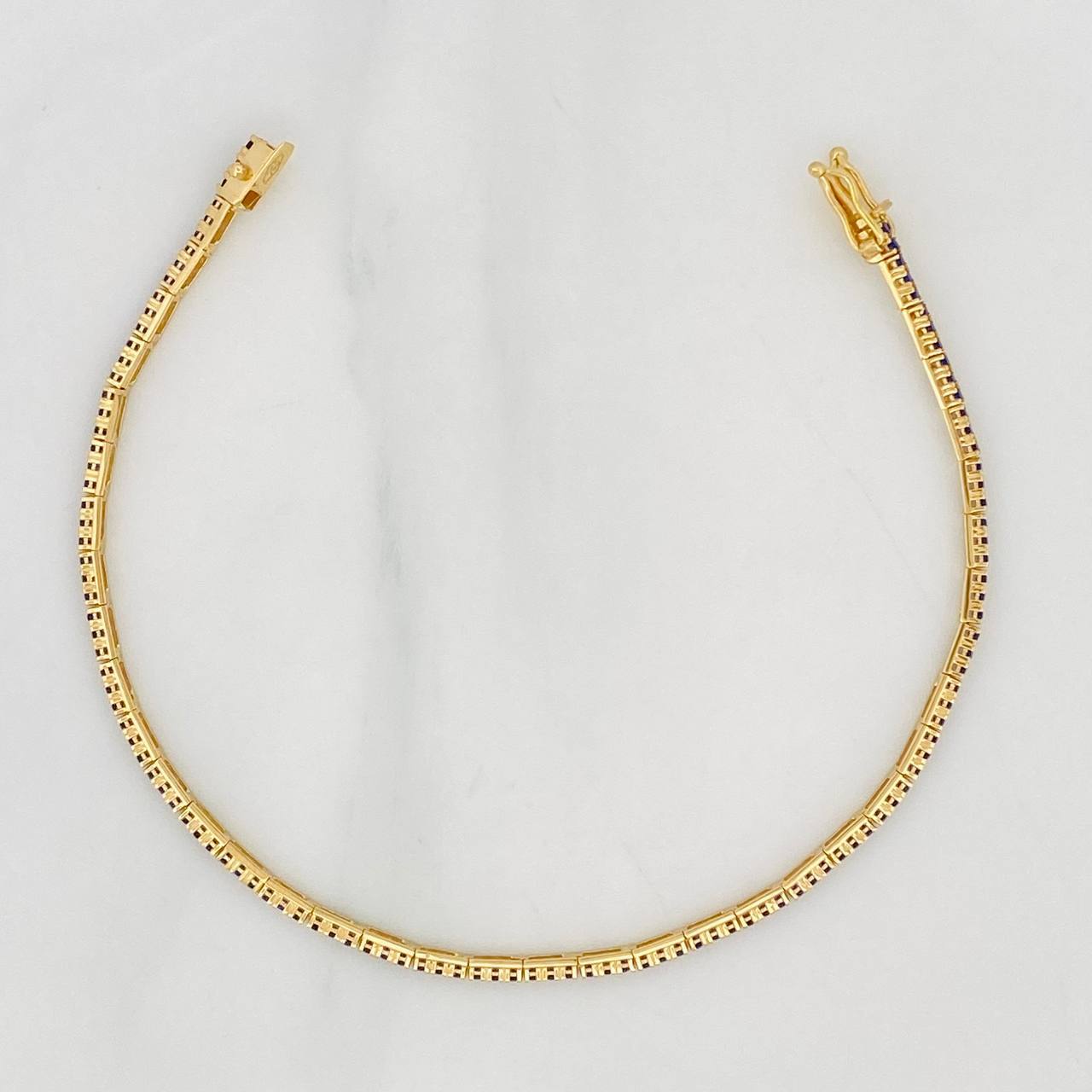 Pulso Tennis 3.85g / 7 in / 1.8mm Oro Amarillo 18K