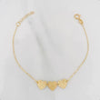 Pulso Modulable Aro Seguido Corazones 1.05g / 6 1/2 in - 7 1/4 in / 1mm Oro Amarillo 18K