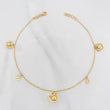 Tobillera Aro Seguido 2.65g / 9 3/4 in / 1mm Oro Amarillo 18K