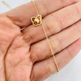 Tobillera Aro Seguido 2.65g / 9 3/4 in / 1mm Oro Amarillo 18K