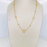 Classic Link Chain Stars 3.8g / 18 in / 1mm Yellow Gold 18K