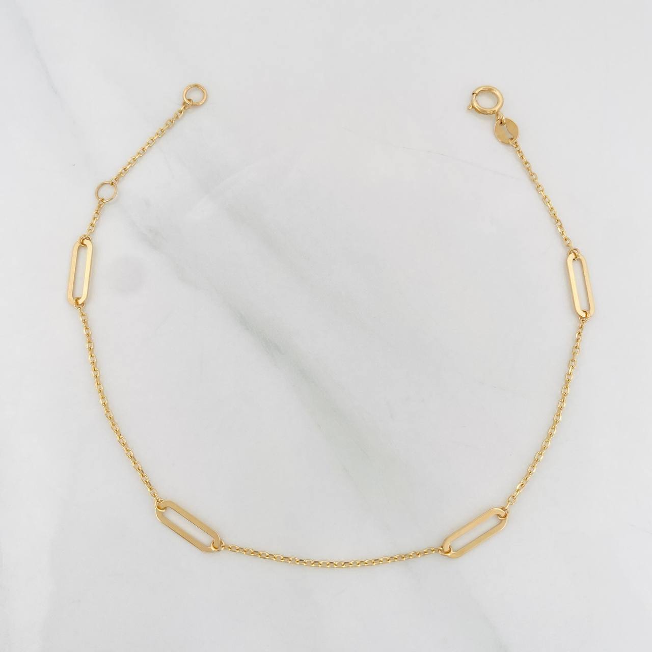 Pulso Aro Seguido 1g / 7 1/2 in / 1mm Oro Amarillo 18K