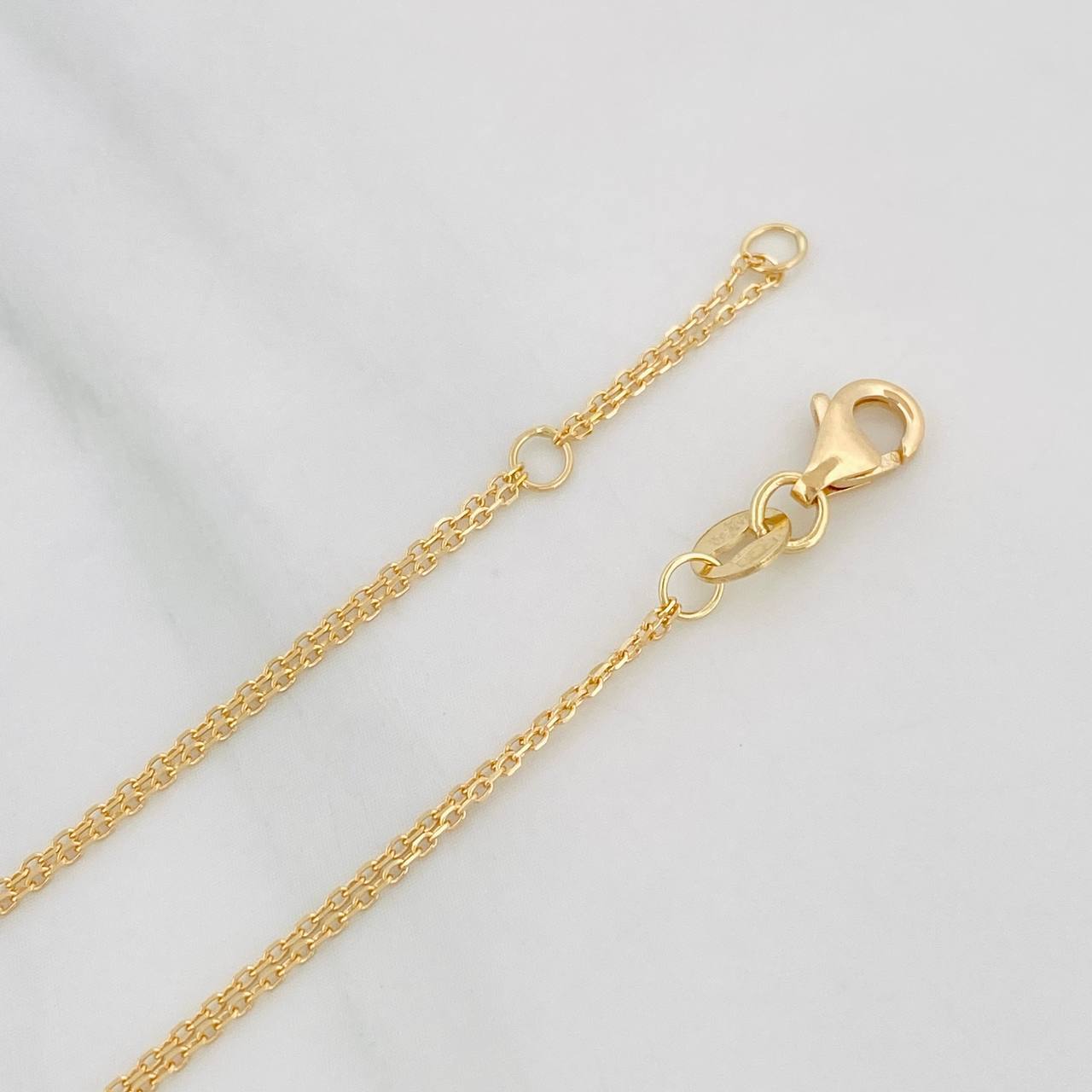 Pulso Modulable Aro Seguido San Benito 1.7g / 6 1/2 in - 7 in / 1mm Oro Amarillo 18K