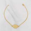 Pulso Modulable Aro Seguido San Benito 1.7g / 6 1/2 in - 7 in / 1mm Oro Amarillo 18K