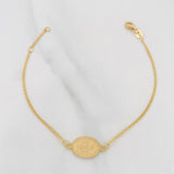 Pulso Modulable Aro Seguido San Benito 1.7g / 6 1/2 in - 7 in / 1mm Oro Amarillo 18K