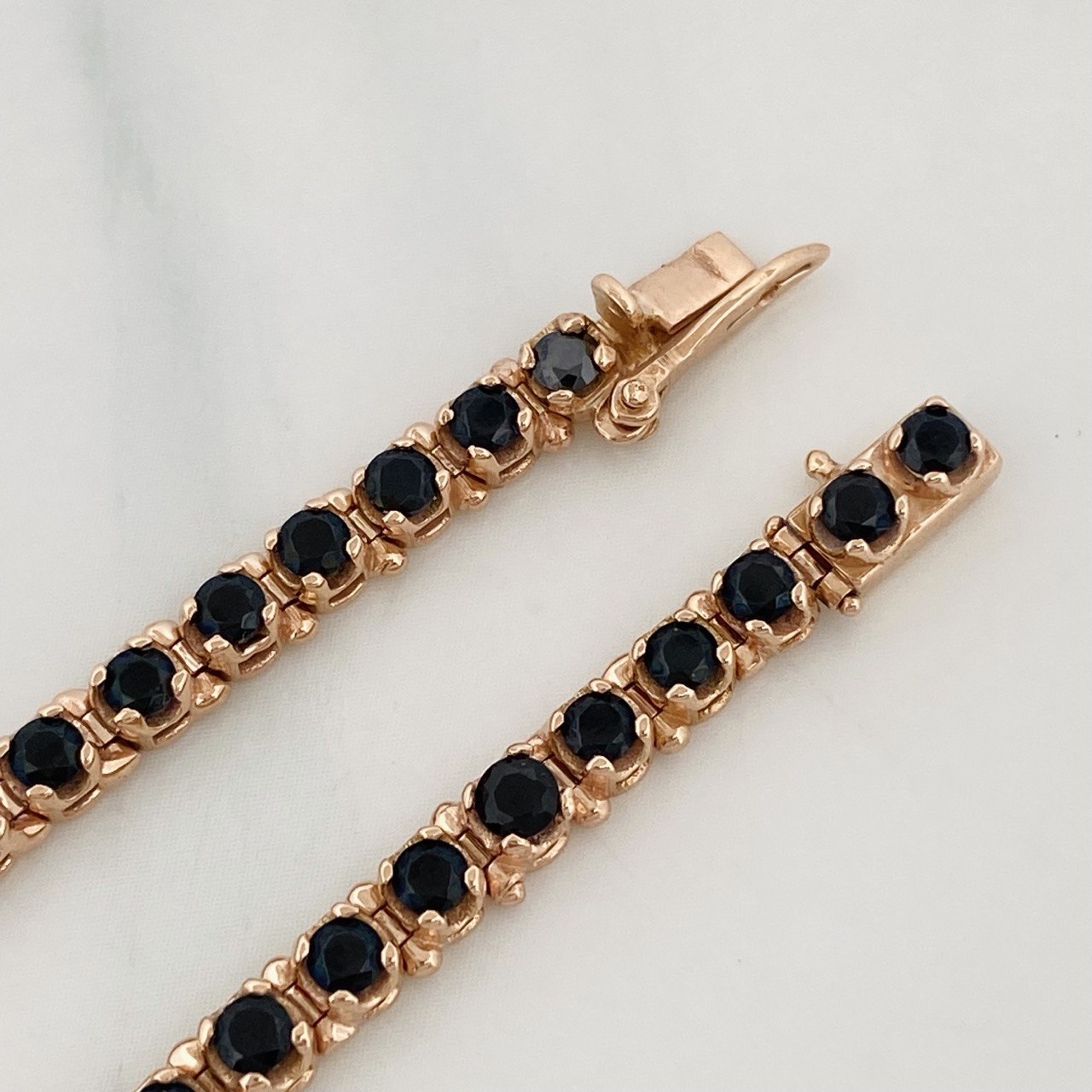 Pulso Tennis 9.15g / 6 3/4 in / 4.1mm Oro Rosa 18K