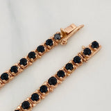Pulso Tennis 9.15g / 6 3/4 in / 4.1mm Oro Rosa 18K