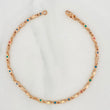 Tobillera Rustico Rombos 10.9g / 10 1/4 in / 2.8mm Oro Rosa 18K