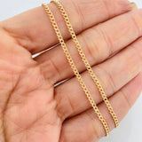 Cadena Cubana 1.55g / 18 in / 1.9mm Oro Amarillo 18K