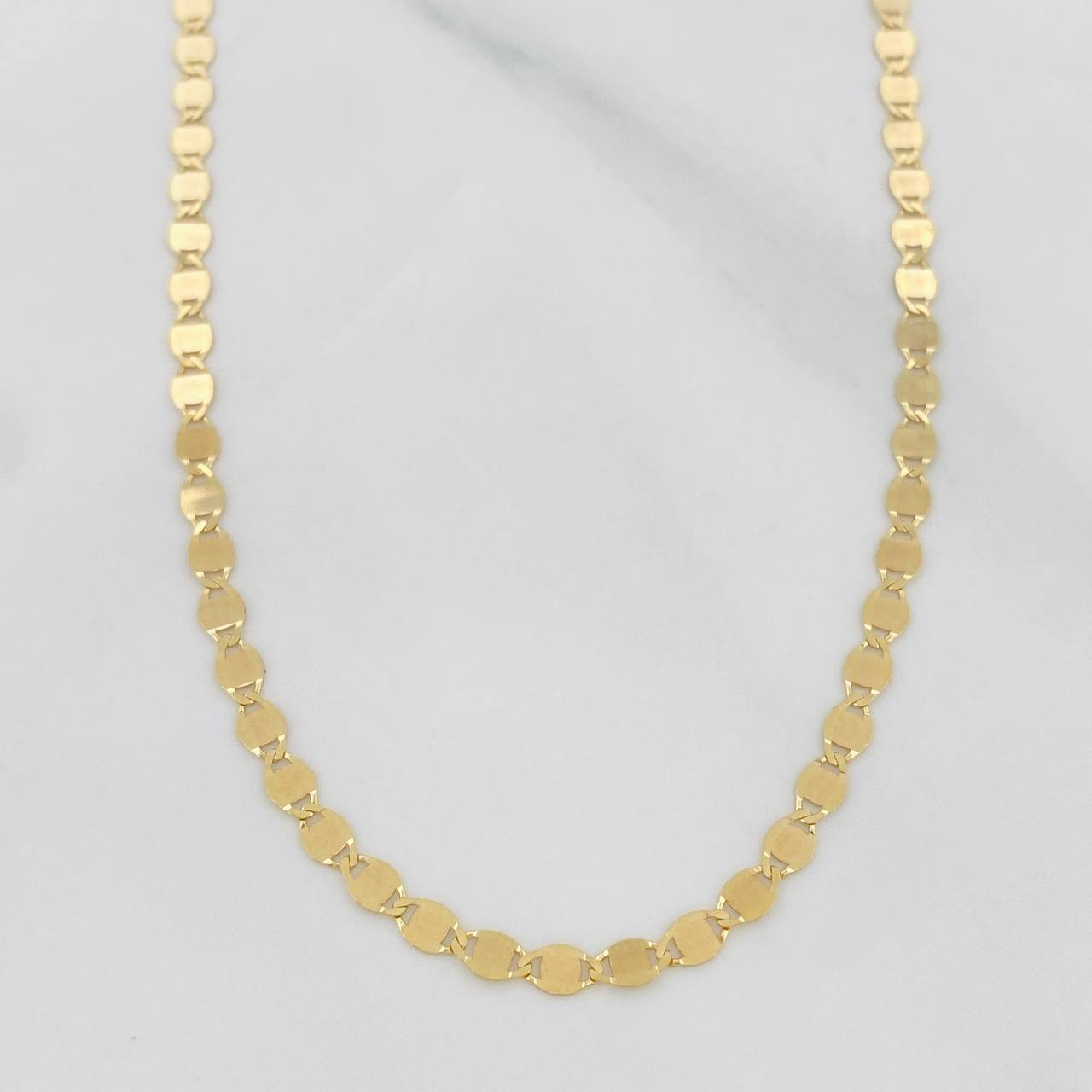 Chain Flower Mirror 2.3g / 18 in / 2.3mm Yellow Gold 18K