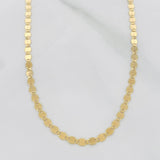 Chain Flower Mirror 2.3g / 18 in / 2.3mm Yellow Gold 18K