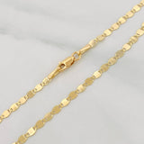 Chain Flower Mirror 2.3g / 18 in / 2.3mm Yellow Gold 18K