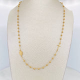 Miraculous Virgin Rosary Chain 3.1g / 18 in / 2.5mm 18K Yellow Gold