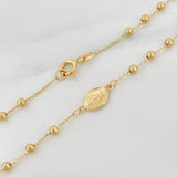 Miraculous Virgin Rosary Chain 3.1g / 18 in / 2.5mm 18K Yellow Gold