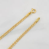 Cuban Links Bracelet 1.4g / 8 in / 2.4mm 18K Yellow Gold