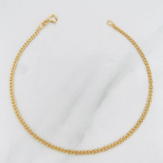 Cuban Links Bracelet 0.8g / 7 3/4 in / 1.95mm 18K Yellow Gold