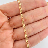 Cuban Links Bracelet 1.15g / 7 3/4 in / 2.4mm Yellow Gold 18K