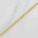 Cuban Links Bracelet 1.15g / 7 3/4 in / 2.4mm Yellow Gold 18K