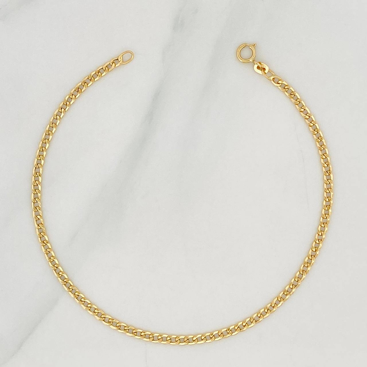 Cuban Links Bracelet 1.15g / 7 3/4 in / 2.4mm Yellow Gold 18K