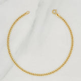 Cuban Links Bracelet 1.15g / 7 3/4 in / 2.4mm Yellow Gold 18K