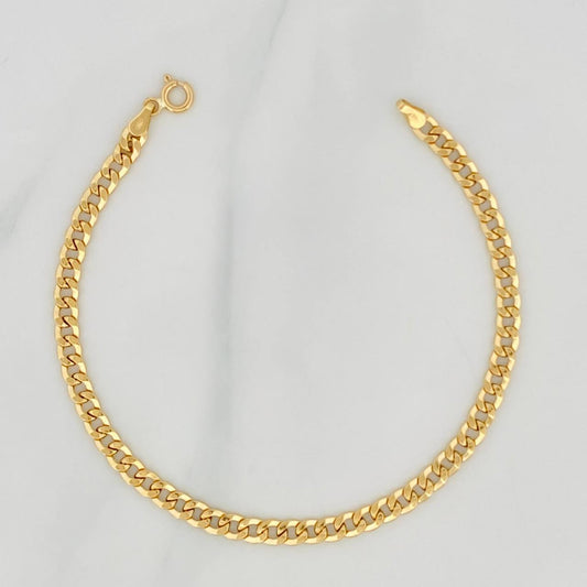 Cuban Links Bracelet 2.6g / 8 in / 4.15mm Yellow Gold 18K