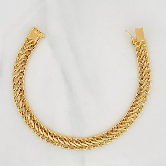 Bracelet Sedusa 7.8g / 7 1/2 in / 7.4mm Yellow Gold 18K