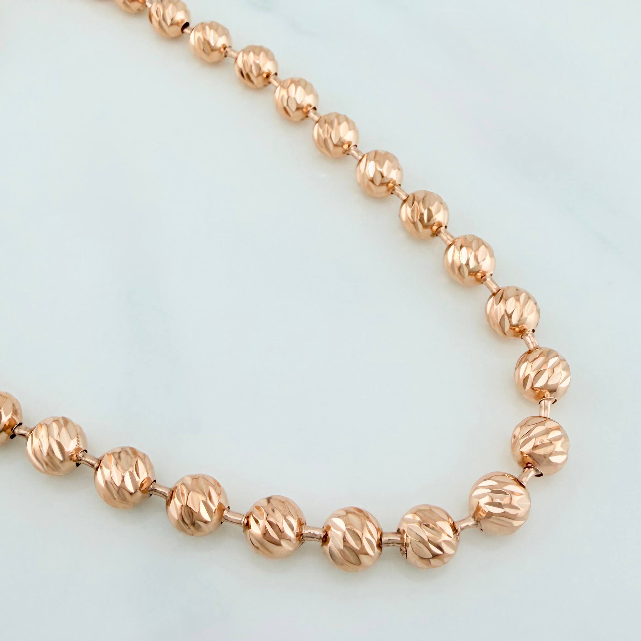 Cadena Militar 44.7 g / 28 1/4 in / 5.75 mm Oro Rosa 18K