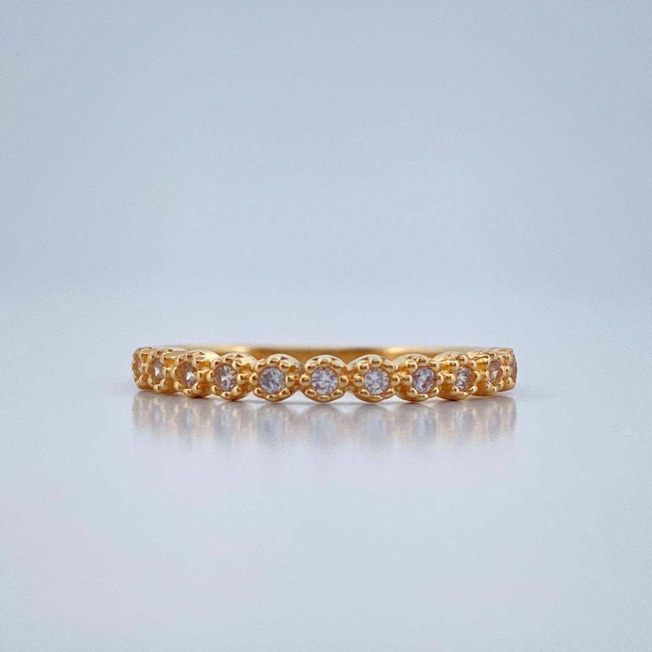 Anillo Churumbela Flores 1.35gr / T6 1/4 / Oro Amarillo 18K %