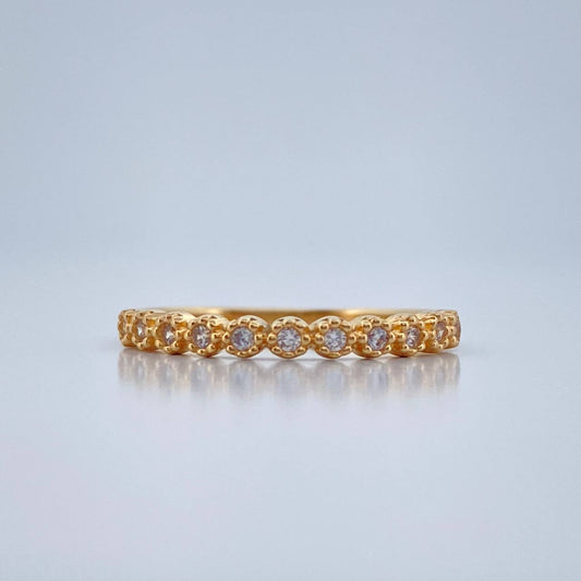 Anillo Churumbela Flores 1.35gr / T6 1/4 / Oro Amarillo 18K %