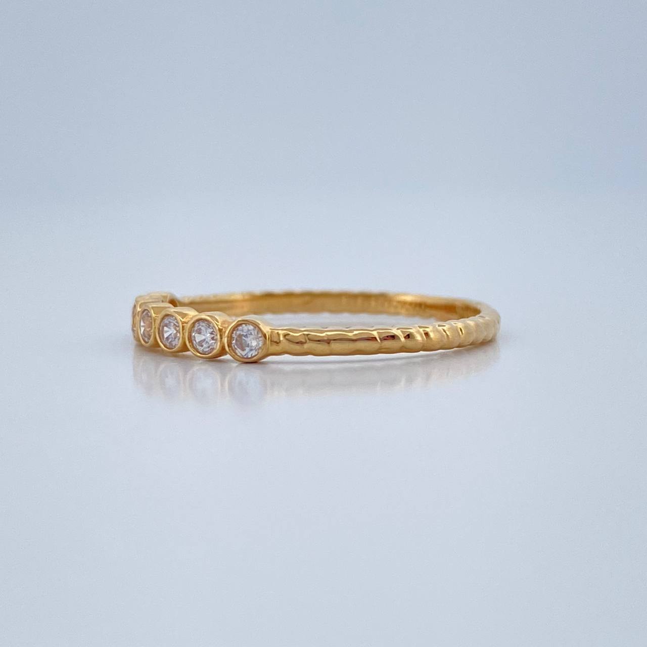 Anillo Churumbela Circulos 1.45gr / T6 1/2 / Oro Amarillo 18K %