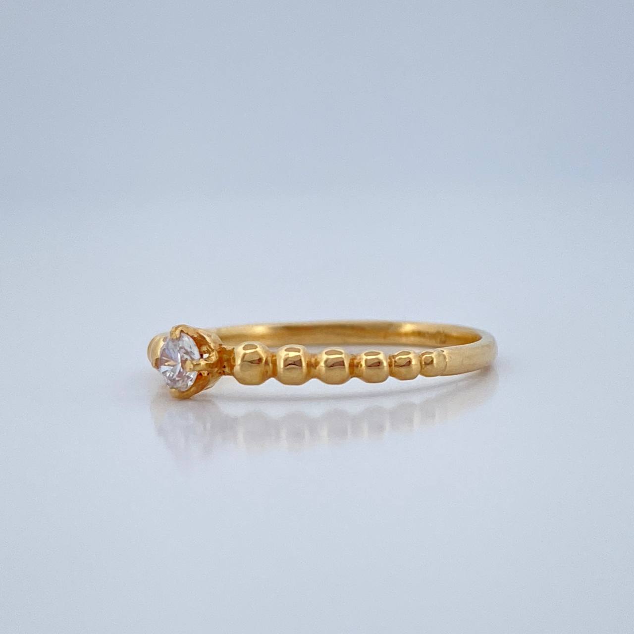 Anillo Churumbela Esferas 1.35gr / T5 1/2 / Oro Amarillo 18K %