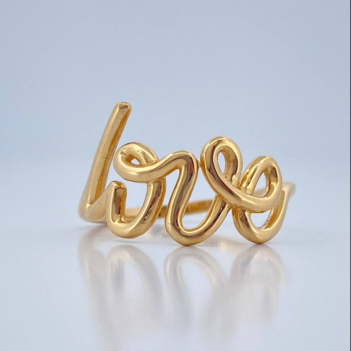 Anillo Love 2.75gr / T6 1/2 / Oro Amarillo 18K %