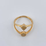 Anillo Figuras 2.45gr / T5 1/4 / Oro Amarillo 18K %